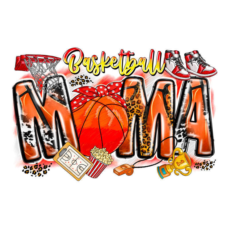 Basketball Mama Heavyweight Hoodie by CowhideDigitalArt | Teevron