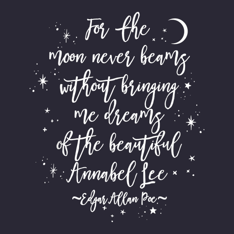 Edgar Allan Poe Literary Gift, Annabel Lee Quote Gothic Poet T Shirt Vintage Tee by trangStudio | Teevron