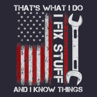 That_s What I Do I Fix Stuff And I Know Things American Flag Vintage Tee | Teevron