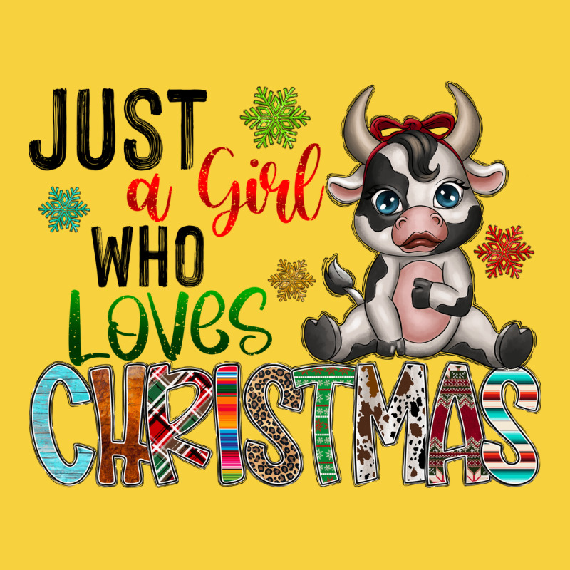 Just A Girl Who Loves Christmas Premium Sweatshirt by CowhideDigitalArt | Teevron