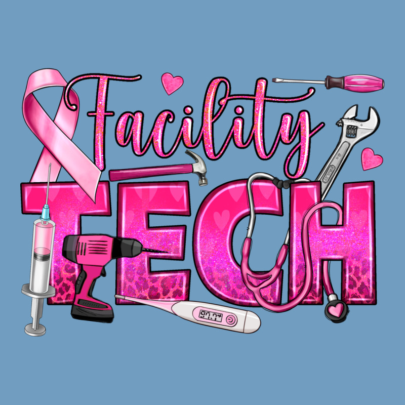 Breast Cancer Facility Tech Urban Heavy Tee by texasbilliewilder | Teevron