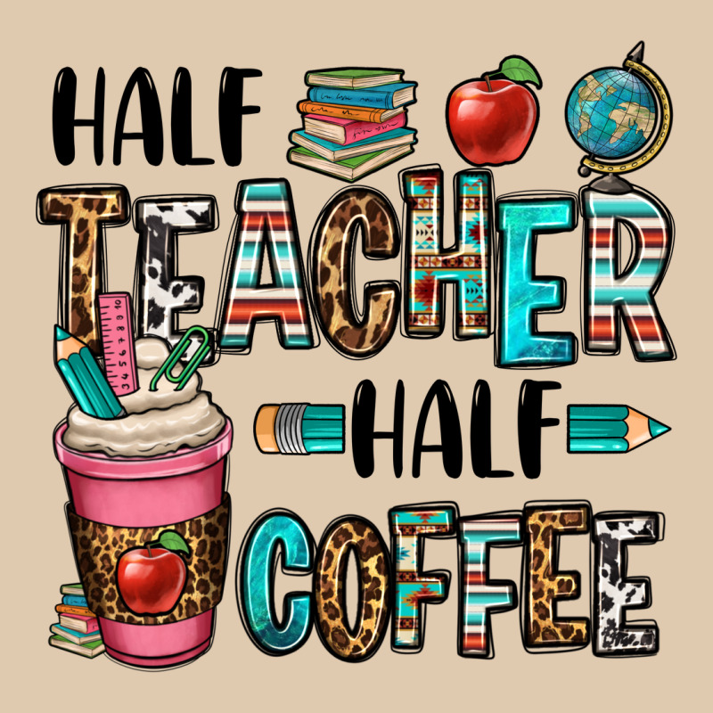 Half Teacher Half Coffee Heavyweight Sweatshirt by OliviaCreatesArt | Teevron