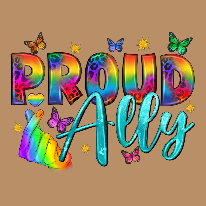 Proud Ally Vintage Hoodie by NancyCooperArtShop | Teevron