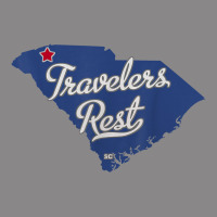 Travelers Rest South Carolina Sc Map Vintage Tee | Teevron