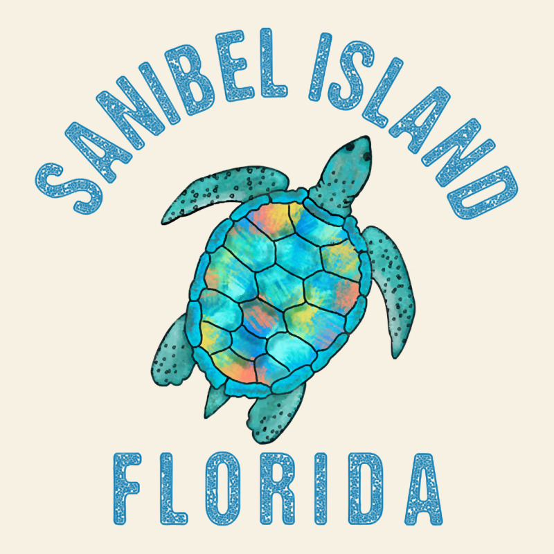 Sanibel Island Beach Design  Sea Turtle Illustration Gift Pullover Hoo Vintage Tee by trangStudio | Teevron