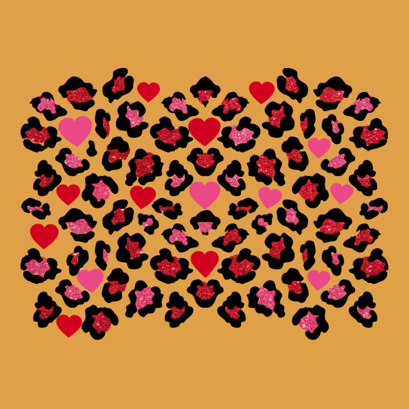 Valentines Day Leopard And Heart Background Premium Hoodie by FaDigitalArtStudio | Teevron