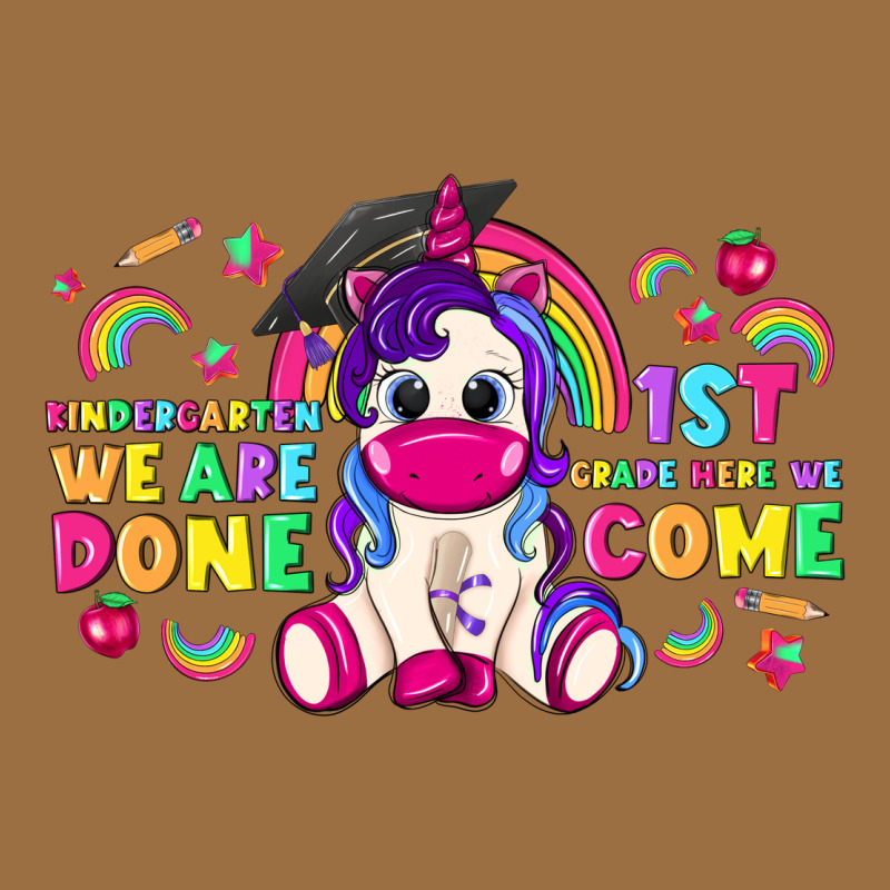 Kindergarten We Are Done 1st Here We Come With Uni Vintage Tee by RanaPortraitStore | Teevron