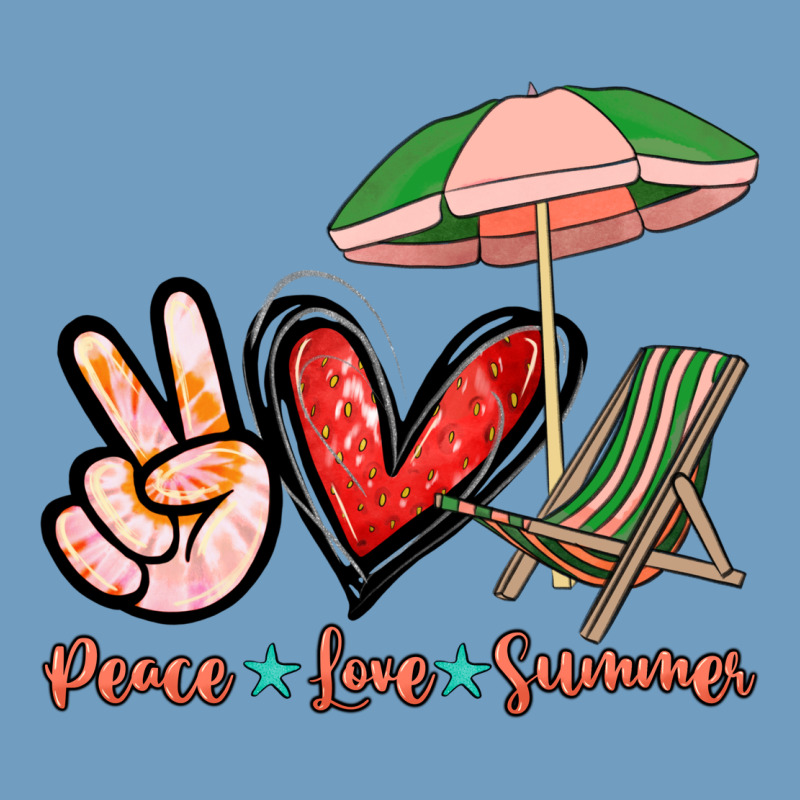 Peace Love Summer Urban Heavy Tee by NancyCooperArtShop | Teevron