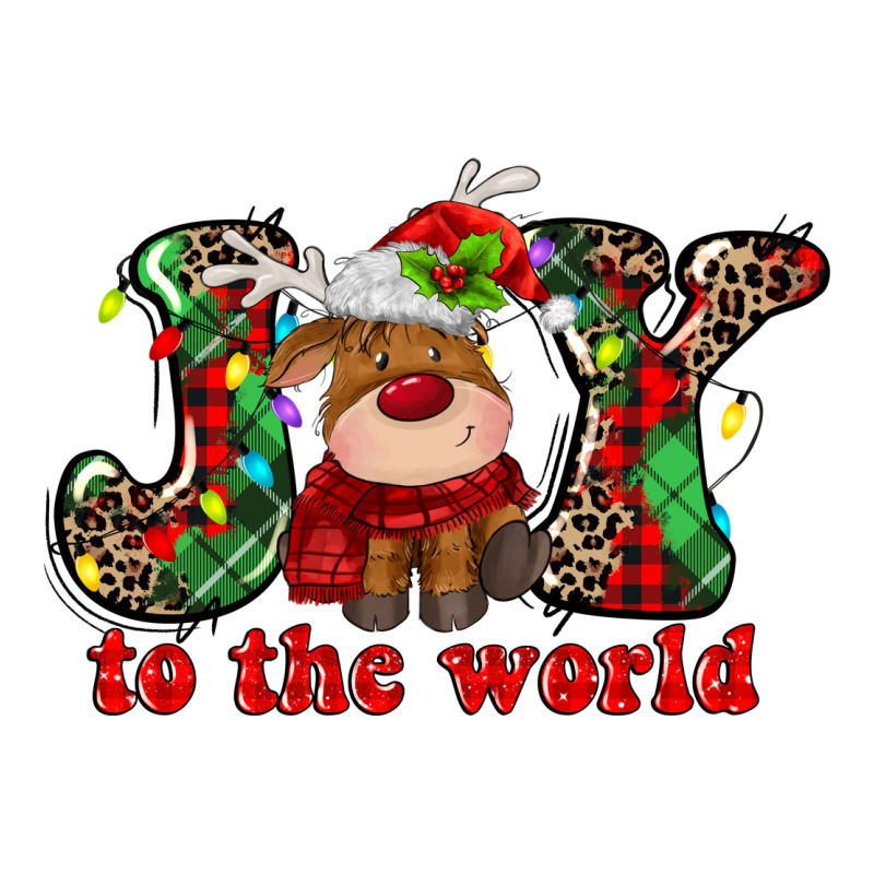 Joy To The World Christmas Deer Premium Tee by MaliasSmallBusiness | Teevron