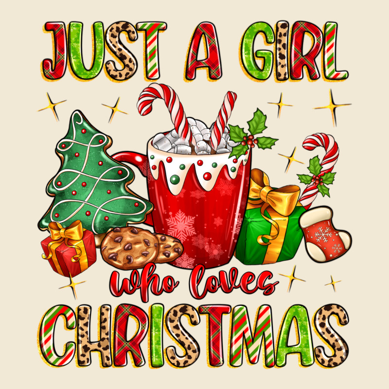 Just A Girl Who Loves Christmas Premium Tee by MaliasSmallBusiness | Teevron