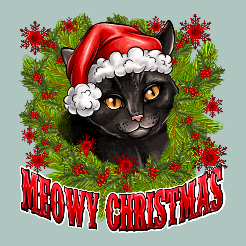 Meowy Christmas Premium Sweatshirt by CowhideDigitalArt | Teevron