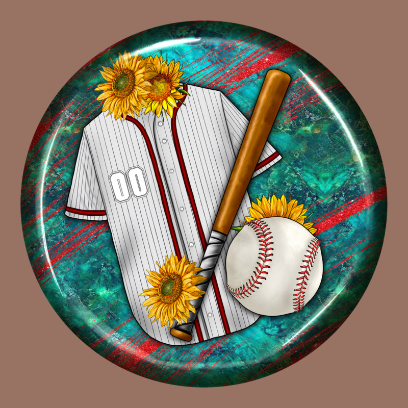 Baseball With Sunflower Round Earrings Premium Hoodie by BundleAndBundleShop | Teevron