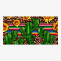 Sunflowers And Cactus License Plate Urban Hoodie | Teevron