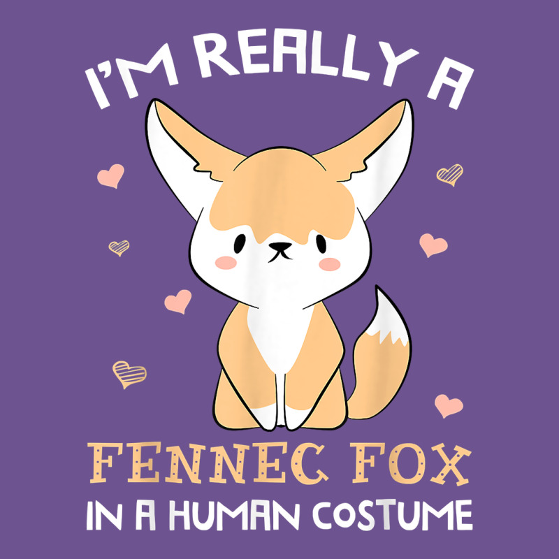 I'm Really A Fennec Fox In A Human Costume Funny Gift T Shirt Vintage Tee by trangStudio | Teevron