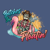 Bitches Be Floatin' Skeleton Summer Vintage Hoodie | Teevron