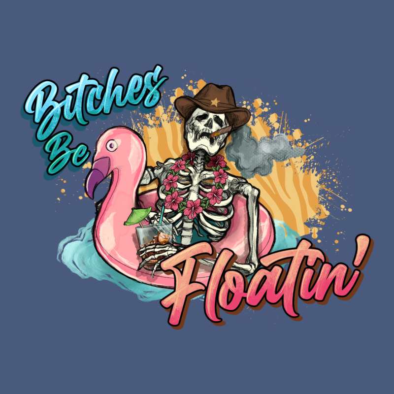 Bitches Be Floatin' Skeleton Summer Vintage Hoodie by NancyCooperArtShop | Teevron