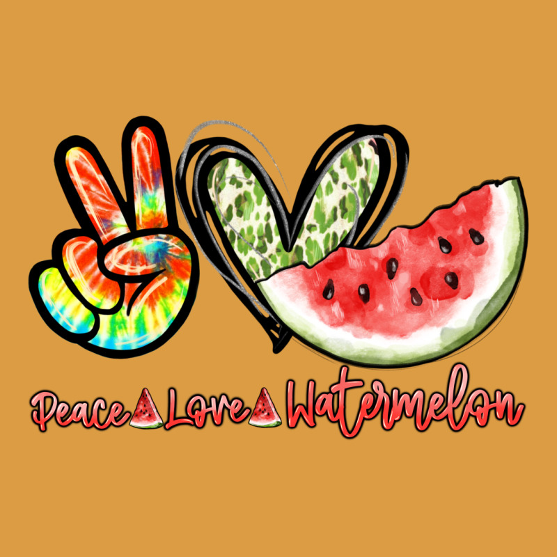 Peace Love Watermelon Urban Heavy Tee by NancyCooperArtShop | Teevron