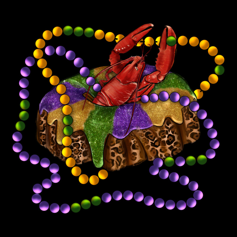 Mardi Gras Craw Fish King Cake With Leopard Premium Tee by RanaPortraitStore | Teevron