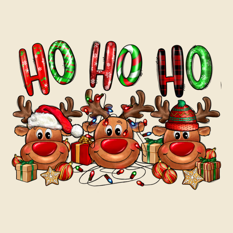 Ho Ho Ho Reindeer Ladies Tee by NancyCooperArtShop | Teevron