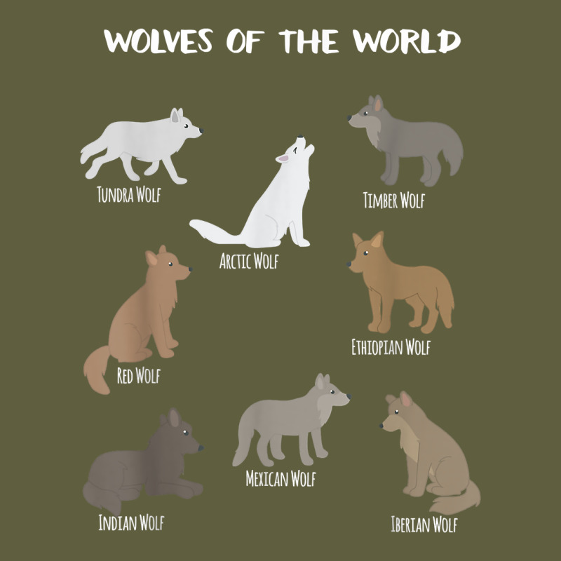 Wolves Of The World Educational Wolf Gift Vintage Tee by trangStudio | Teevron