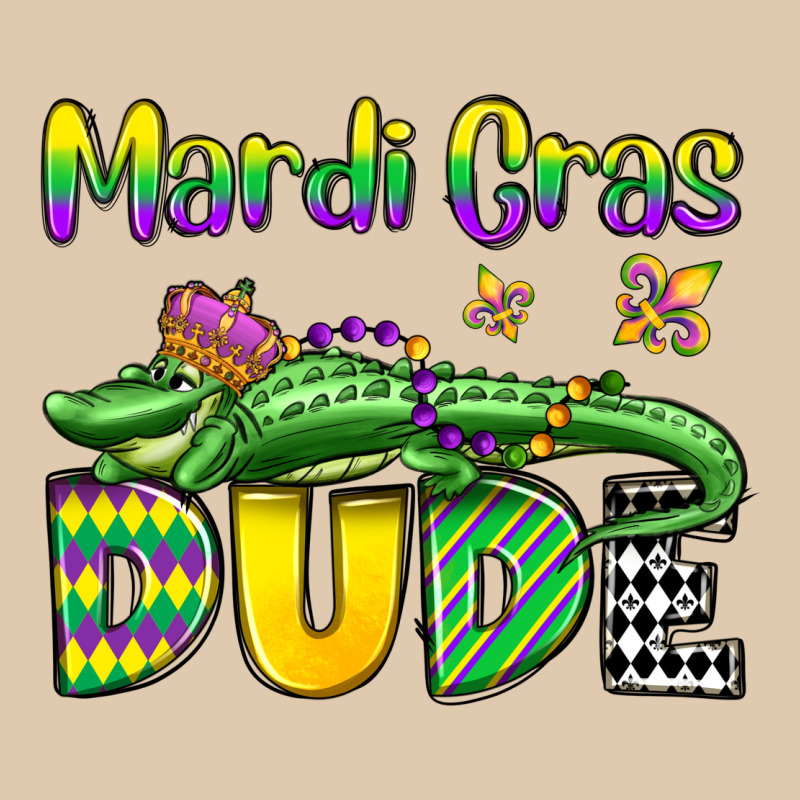 Mardi Gras Dude Alligator Olivia Heavyweight Sweatshirt by OliviaCreatesArt | Teevron