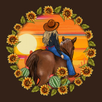 Cowgirl Sunflower Heavy Core Tee | Teevron