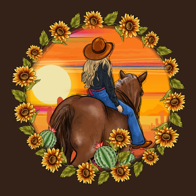 Cowgirl Sunflower Heavy Core Tee by MaliasSmallBusiness | Teevron