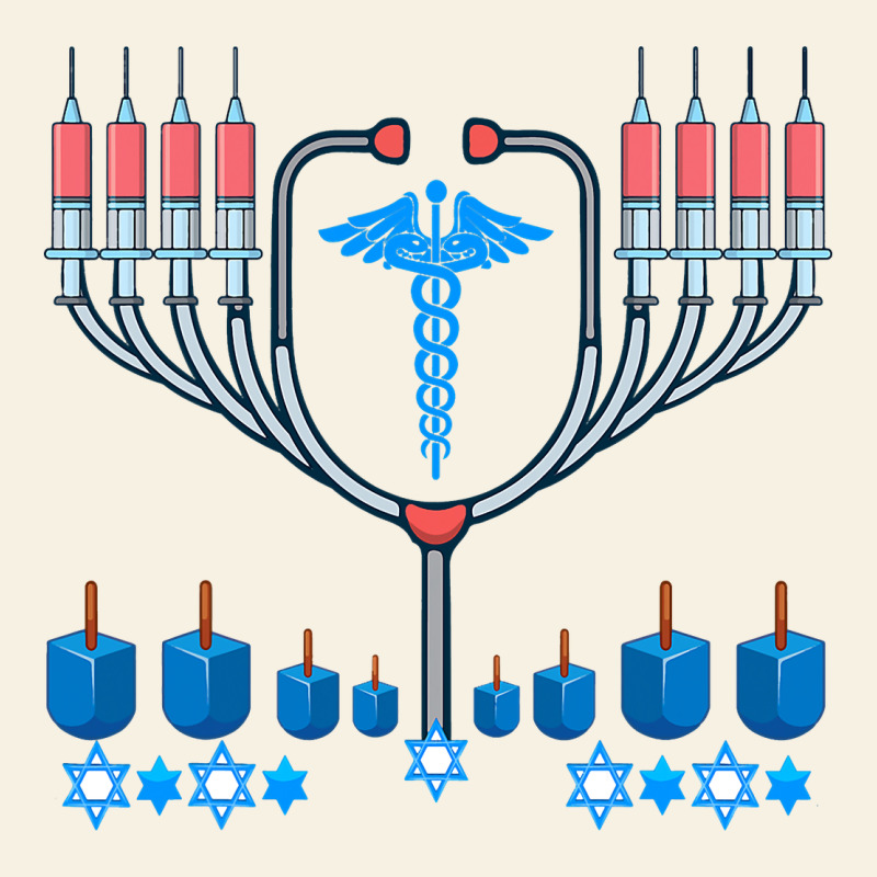 Jewish Hanukkah Chanukah Doctor Medical Menorah  Gifts Vintage Tee by trangStudio | Teevron