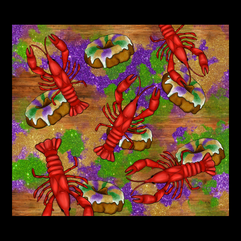 Mardi Gras Crawfish King Cake Premium Tee by RanaPortraitStore | Teevron
