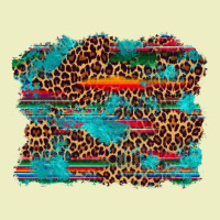 Western Serape Leopard Bull Skull Turquoise  Background Urban Hoodie | Teevron