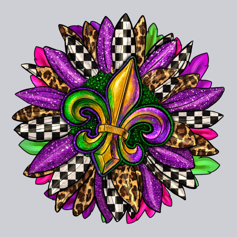 Mardi Gras Sunflower Heavyweight Sweatshirt by OliviaCreatesArt | Teevron