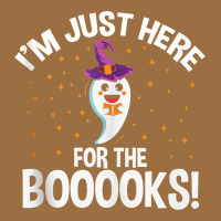 Teacher Halloween Bookworm Just Here For The Boooks Ghost Tank Top Vintage Tee | Teevron
