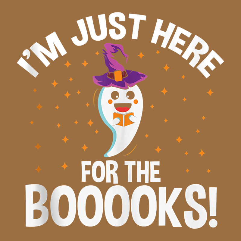 Teacher Halloween Bookworm Just Here For The Boooks Ghost Tank Top Vintage Tee by trangStudio | Teevron