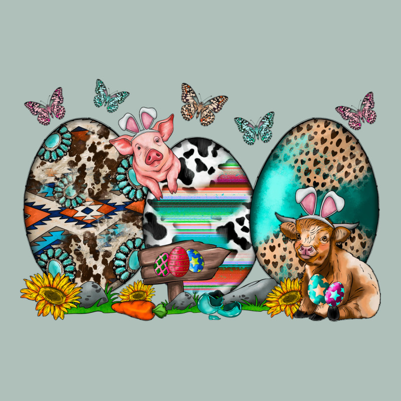Easter Easter Eggs Heavyweight Hoodie by CowhideDigitalArt | Teevron