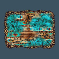 Western Turquoise Stone Aztec Tiger Pattern Background Urban Hoodie | Teevron