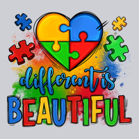 Different Is Beautiful Autism Heavyweight Sweatshirt | Teevron