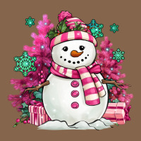 Pink Christmas Snowman Premium Tee | Teevron
