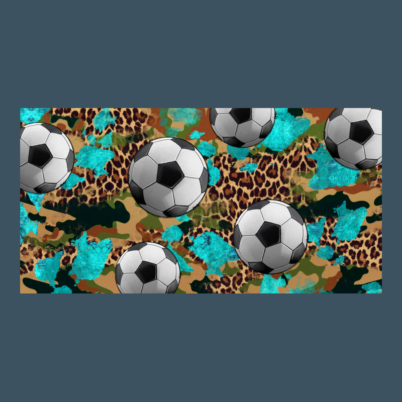 Western Leopard Camouflage Turquoise Soccer Licence Plate Template Urban Hoodie by Artiststas | Teevron