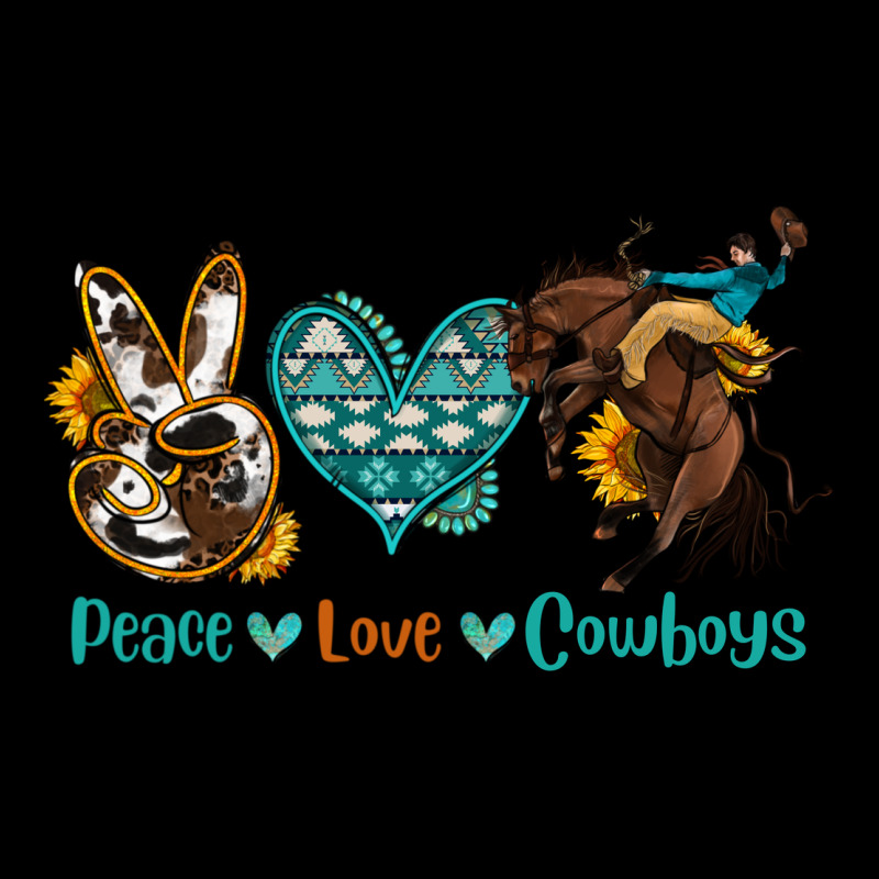 Peace Love Cowboys Heavyweight Sweatshirt by OliviaCreatesArt | Teevron