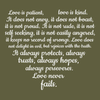 Love Is Patient Love Is Kind 1 Corinthians 1348 Vintage Tee | Teevron