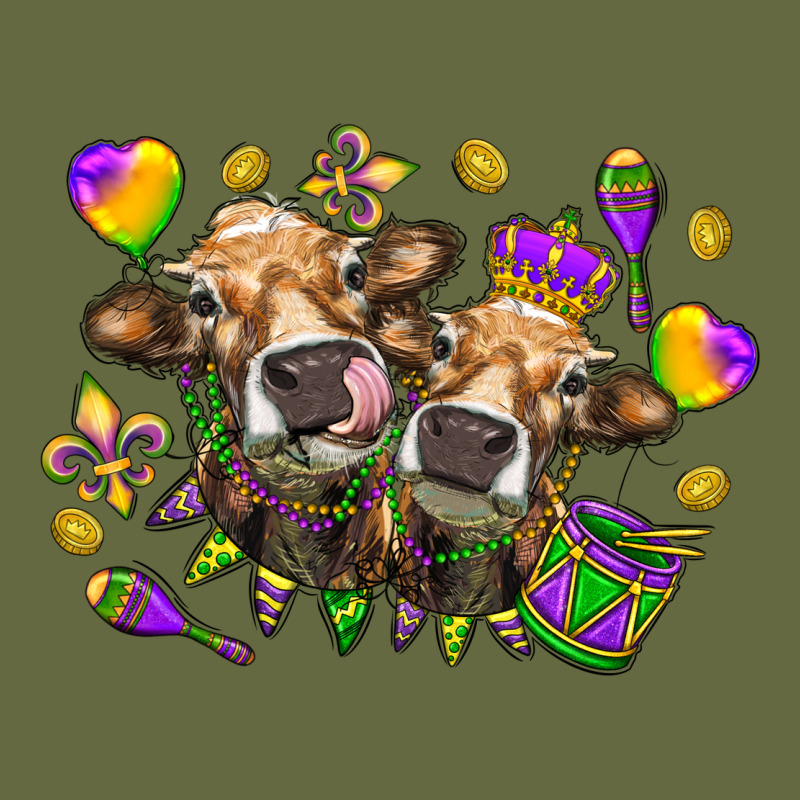 Mardi Gras Heifers Long Sleeve Tee by HowdyJamesFarm | Teevron