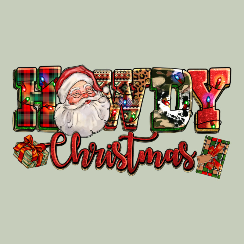 Howdy Christmas Santa Ladies Tee by NancyCooperArtShop | Teevron