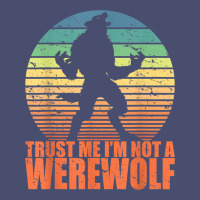 Trust Me I'm Not A Werewolf Men Boys Halloween Costume Vintage Tee | Teevron