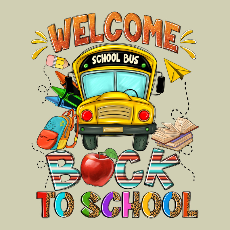 Welcome Back To School With School Bus Heavy Core Tee by NancyCooperArtShop | Teevron