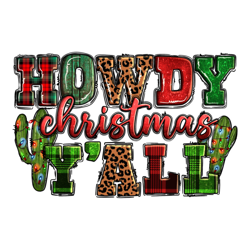 Howdy Christmas Y'all Ladies Tee by NancyCooperArtShop | Teevron