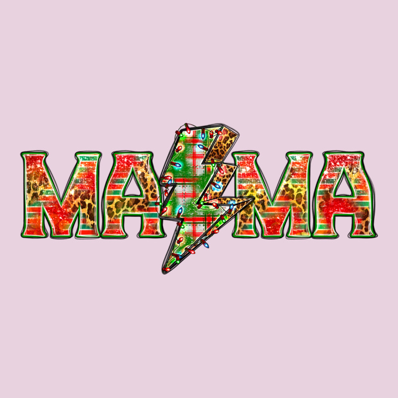 Mama Christmas Lightning Bolt Ladies Tee by NancyCooperArtShop | Teevron