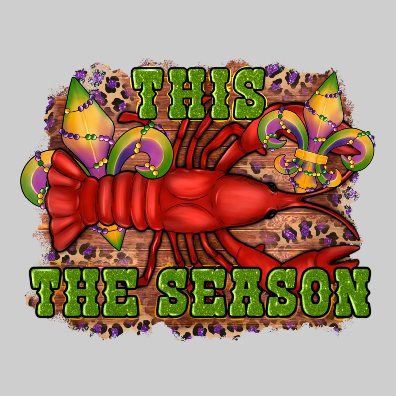 Mardi Gras This The Season Crawfish Fleur De Lis Premium Tee by RanaPortraitStore | Teevron