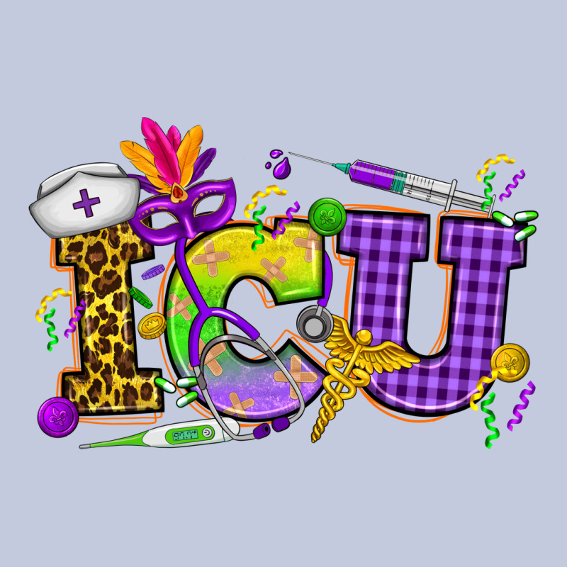 Mardi Gras Icu Nurse Long Sleeve Tee by HowdyJamesFarm | Teevron