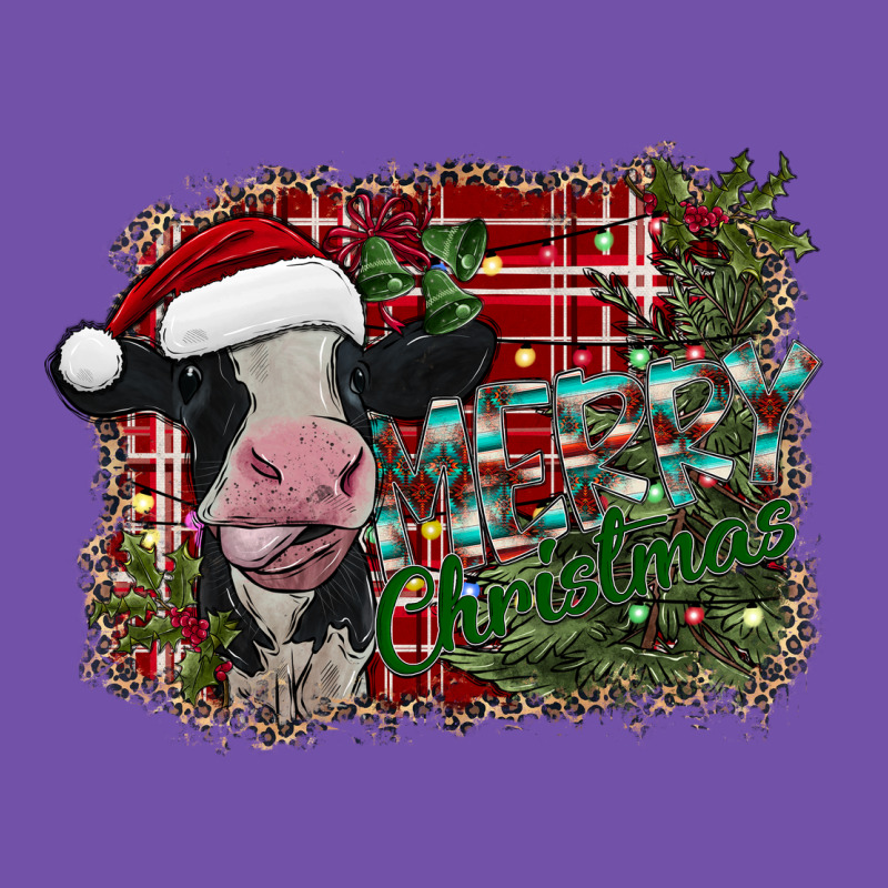 Merry Christmas Cow Premium Sweatshirt by CowhideDigitalArt | Teevron
