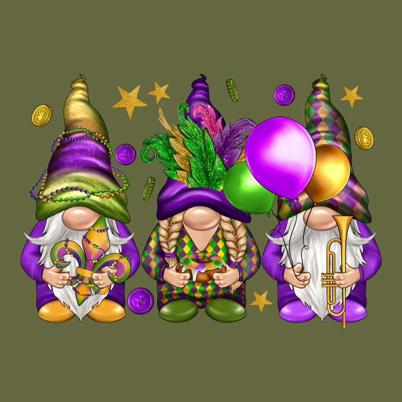 Mardi Gras Gnomies With Elements Long Sleeve Tee by HowdyJamesFarm | Teevron